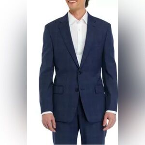 🔵 Very Sharp Michael Kors Classic Windowpane Suit Coat Size 46R